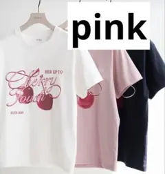Cherry Tee '26 pink herlipto チェリー　Tシャツのサムネイル