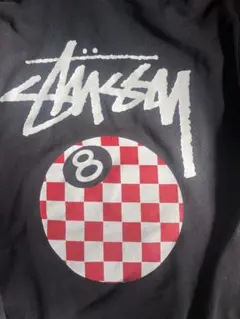 Stussy パーカー　8ボール　ブラック　usa