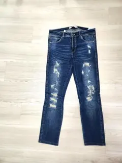 【値下げ】ZARA ダメージ加工 スキニーデニム EUR 38