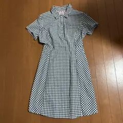 HILFIGER DENIM ギンガムチェック 半袖ワンピース