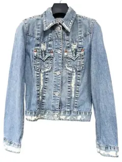 True Religion デニムジャケット　ダメージ Gジャン　 レディース 2026年最新】TRUE RELIGION レディース Gジャン・デニムジャケット