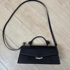 H＆M ブラック ショルダーバッグ ハンドル付き