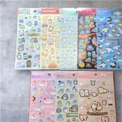 【新品未開封】サンリオ 箔押しシール 8点セット シナモロール ハンギョドン 他