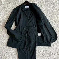 ◎極美品 アバハウス 春夏 軽量 洗えるスーツ Mセットアップ ストレッチ 黒のサムネイル