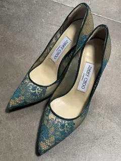 JIMMY CHOO レース ハイヒール 34½