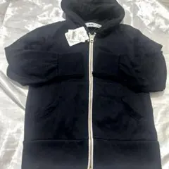 キッズMPS ブラック　フルジップパーカー 110