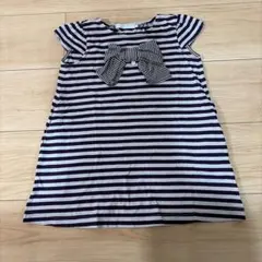 Tartine et Chocolat キッズ半袖ストライプワンピース100cm