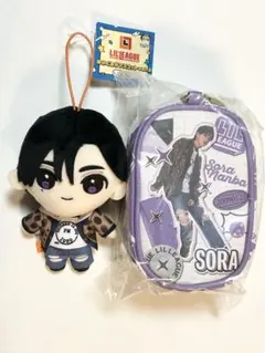 LIL LEAGUE　リルリーグ　難波碧空　ぬいぐるみマスコット　クリアポーチ