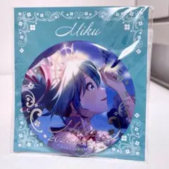 プロセカ はぴこれくじ バースデーギフト 初音ミク 箔押し缶バッジ　B 3