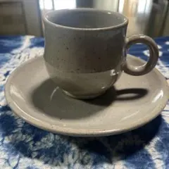 陶器 カップ＆ソーサー 貫入 ティーカップ