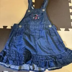 デニム ジャンバースカート フリル付きビー子ちゃん110