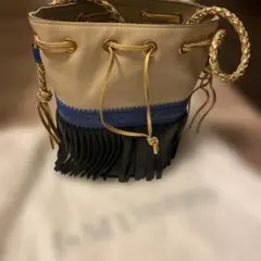 最終値下げです！フリンジ付きベージュショルダーバッグ