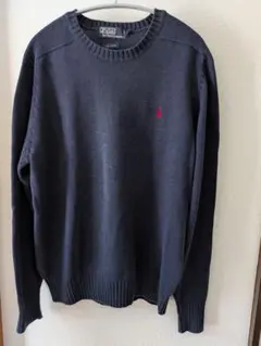 Polo by Ralph Lauren コットンニット ネイビー M