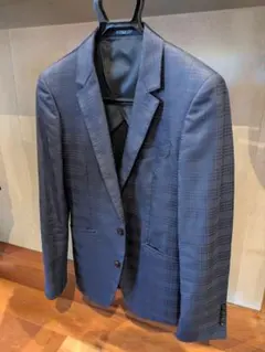 SUIT SELECT ネイビー チェック柄 スーツ