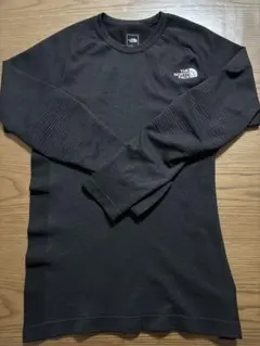 THE NORTH FACE NT11973長袖吸汗速乾保温ストレッチ 黒灰 S