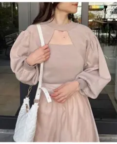 NICE CLAUP ニットトップス ニットビスチェ セット