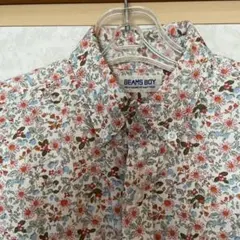 BEAMS BOY 花柄 半袖シャツ ブラウスワンピース