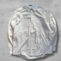 Old EddieBauer 緑×白オーバーチェックシャツ　シティボーイ