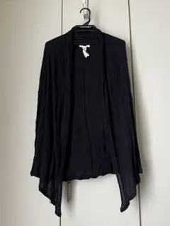 美品　0000 ロングカーディガン　ネイビー　フリーサイズ