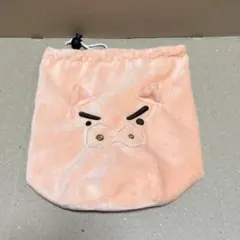 ぶりぶりざえもん ボア 巾着袋 クレヨンしんちゃん ポーチ 小物入れ