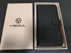 VISOUL iPhone16ProMAX 手帳型ケース ブラック レッド