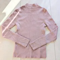 WEGO リブハイネックリブニットピンク