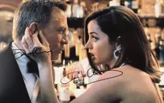 007 ダニエル・クレイグ アナ・デ・アルマス 直筆サイン入り写真 保証 