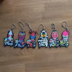 一番くじ 平成仮面ライダー ボールチェーンラバー 6点セット