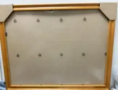 木製ブラウン額縁 透明ガラス付き　35 x 45cm