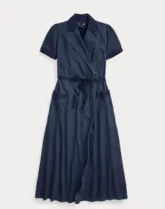 【美品】RRL ラルフローレン　ラップワンピース　ポルガドット