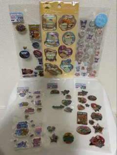 エンジェルブルー＆サンリオ ぷっくりシール ウォーターシール その他　6点セット