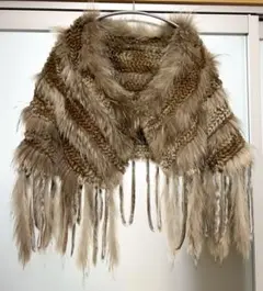 ドゥーズィエムクラス ファー ストール ポンチョ スヌード