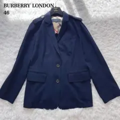 バーバリーロンドン　テーラードジャケット　ノバチェック　希少サイズ　大きめ46