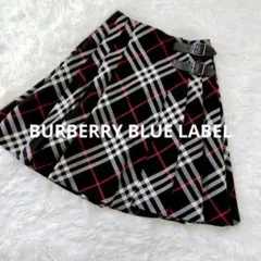 【美品】BURBERRY BLUE LABEL チェック柄プリーツスカート