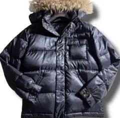 XL ポールスミス PaulSmith ダウンジャケット ラクーンファー 黒