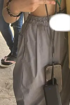 ファミマ ナイロン ジョガーパンツ ワークパンツ 撥水 グレー ユニセックス M