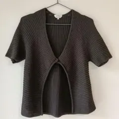 MaxMara 半袖 ニット カーディガン ブラウン Mのサムネイル