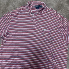 Polo by Ralph Lauren 赤白ストライプ ポロシャツ