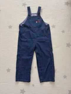 ミキハウス デニムオーバーオール　6オンスデニム