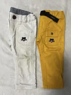 DOUBLE.B ダブルビー ミキハウス パンツ ズボン 80 2点セット