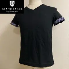クレストブリッジ ブラックレーベル◆半袖 Tシャツ◆ブラック サイズ2
