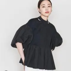 ASTRAET コンビハイネックボリュームスリーブカットソーのサムネイル