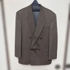 イタリア生地ダブルスーツ　マルゾット　ブラウン　LL/XL　ネーム刺繍無し イタリア生地ダブルスーツ マルゾット ブラウン LL/XL ネーム刺繍無し