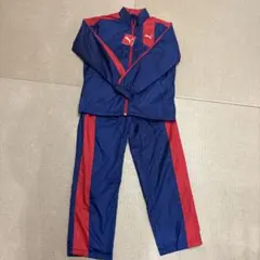 PUMA ジャージ ネイビー/レッド 160