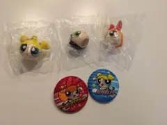 パワパフガールズ3人 リップキャップ&布缶バッジ
