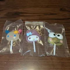 カプセルトイ　サンリオ　カラフルキャンディチャーム　3個セット