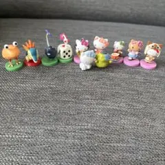 ハローキティチョコエッグ　ピクミンチョコエッグ　バスボールフィギュア　11点