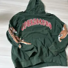 H&M DIVIDED パーカー XL グリーン タイガーのサムネイル