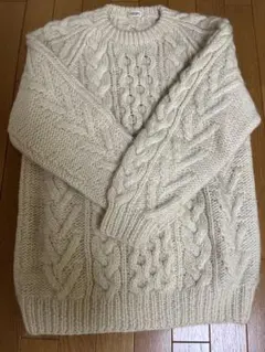 JOKER'S ケーブルニットセーター M アイボリー