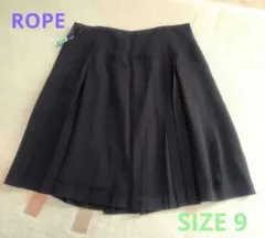 ROPE★プリーツスカート★サイズ9★黒★クリーニング済★